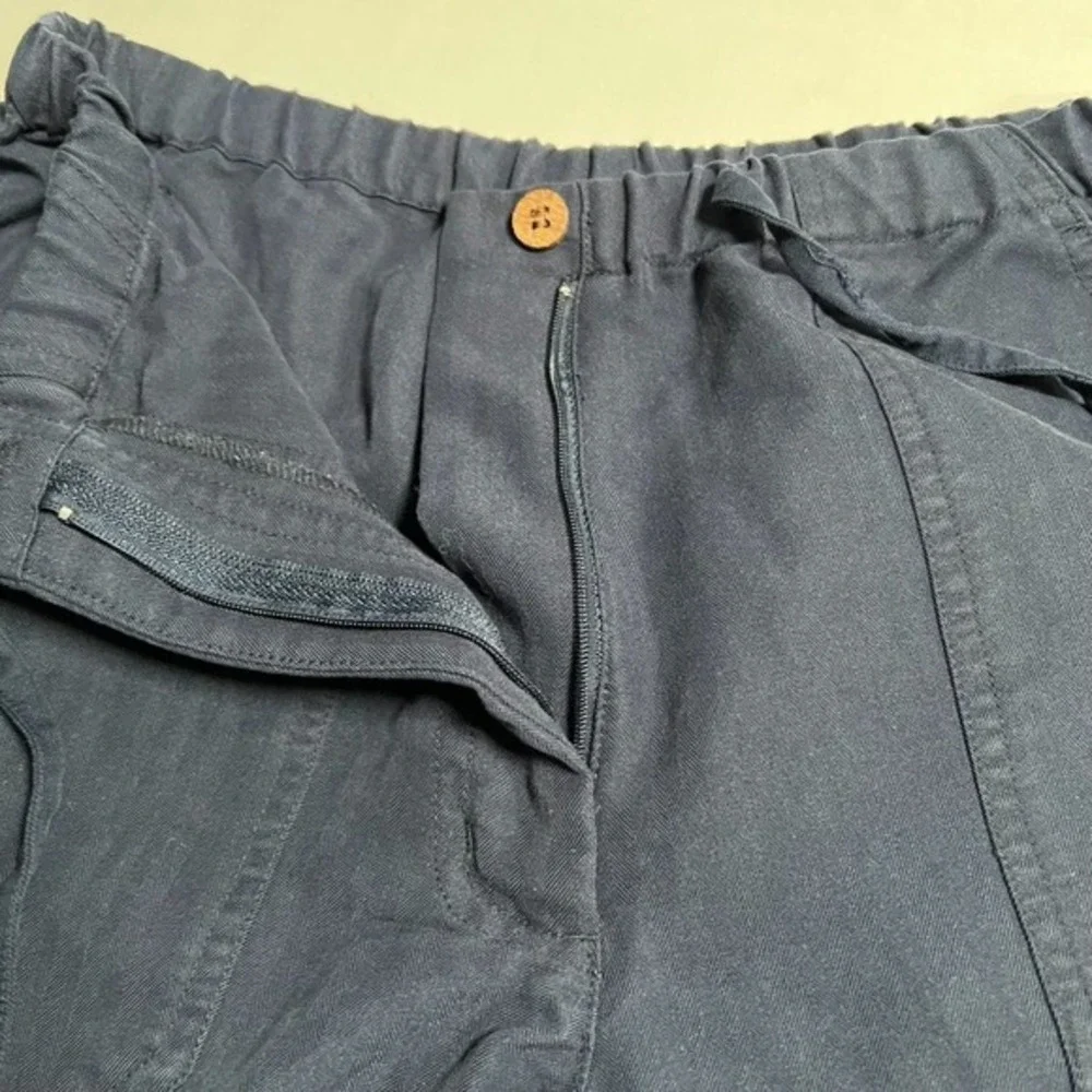 Havana‎ Jack Casual Wide Leg Lounge Pants Navy Size SM Drawstring Beachwear